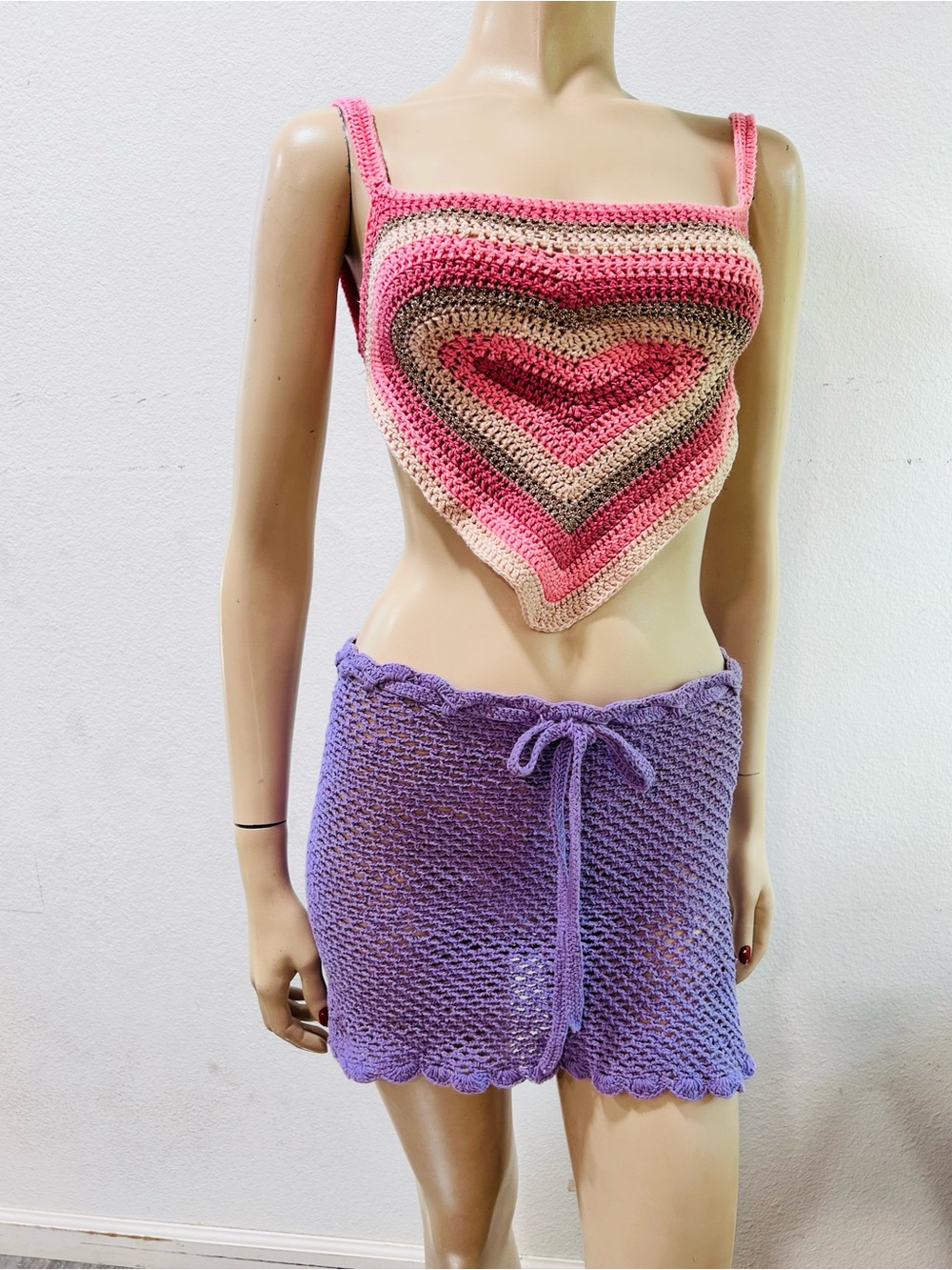 SANTIKI knit lavender see true skirt